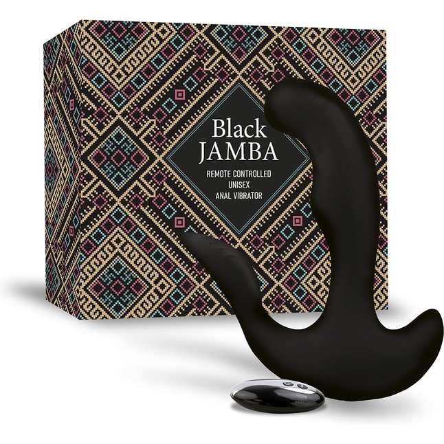 Универсальный анальный массажер Black Jamba Anal Vibrator - 12 см