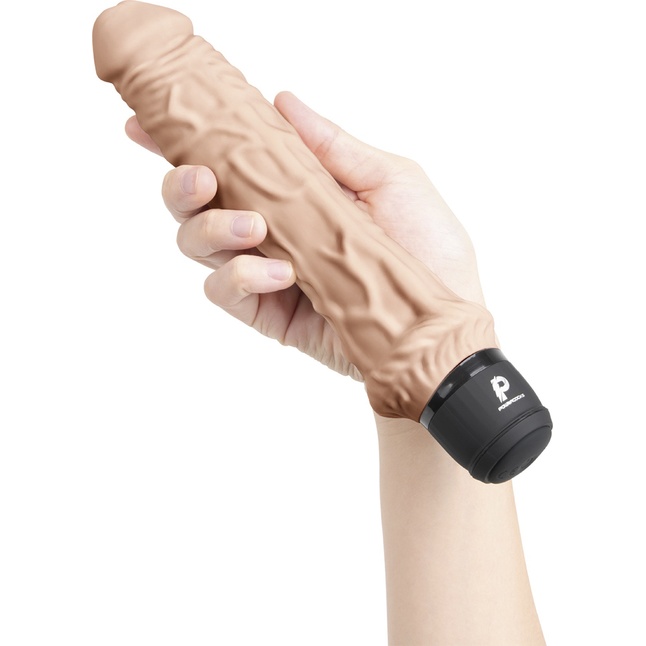 Телесный вибратор-реалистик 8 Girthy Realistic Vibrator - 24,5 см. Фотография 2.