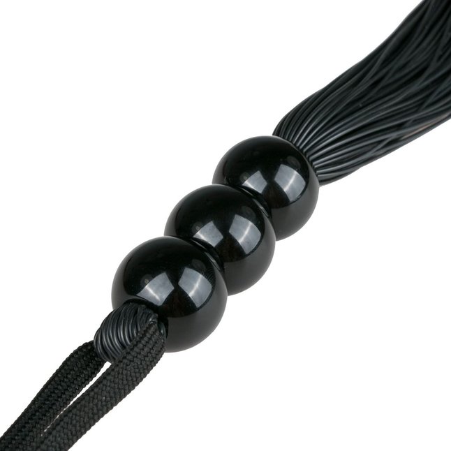 Черная силиконовая плеть Silicone Whip - 32 см - Fetish Collection. Фотография 5.