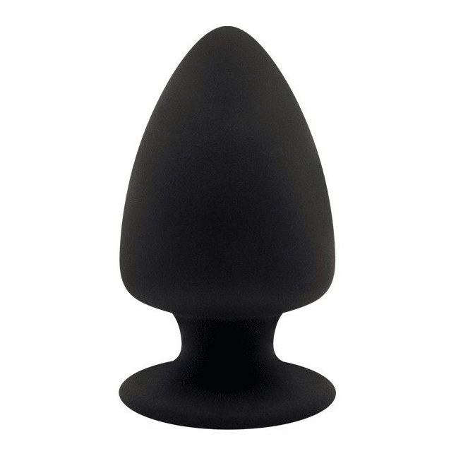 Черная анальная втулка Premium Silicone Plug XS - 8 см - SILEXD