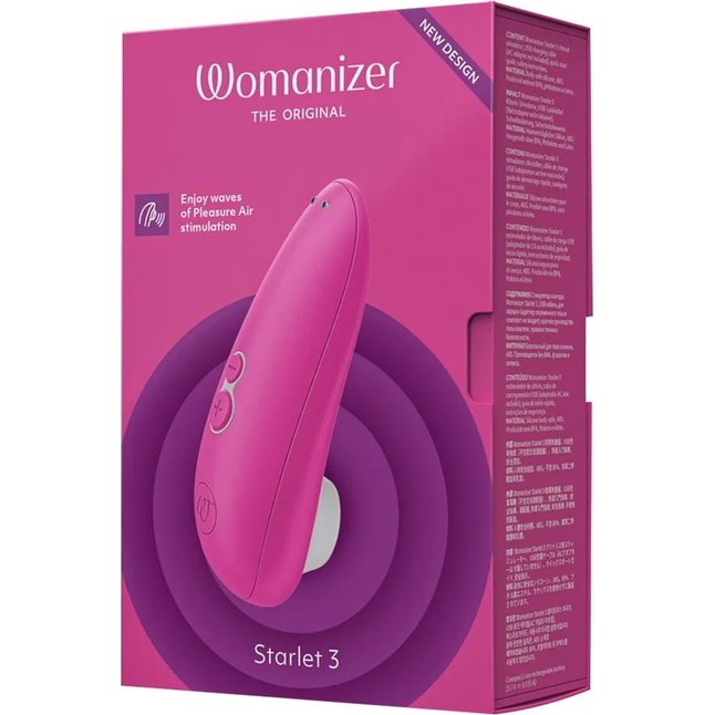 Розовый клиторальный стимулятор Womanizer Starlet 3. Фотография 9.