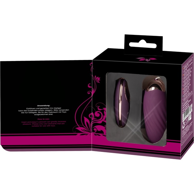 Фиолетовое виброяйцо с пультом ДУ Shaking Love Ball - JAVIDA. Фотография 9.