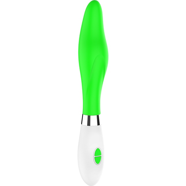 Зеленый фигурный вибратор Athamas - 22,7 см - Luminous