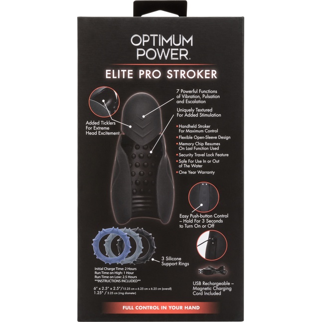 Высокотехнологичный мастурбатор Optimum Power Elite Pro Stroker - Optimum Power. Фотография 10.