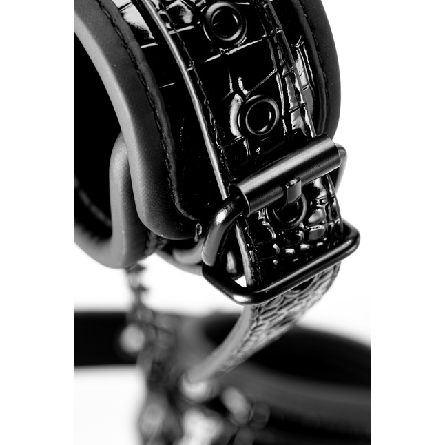 Черные наручники с цепочкой - Blaze. Фотография 10.