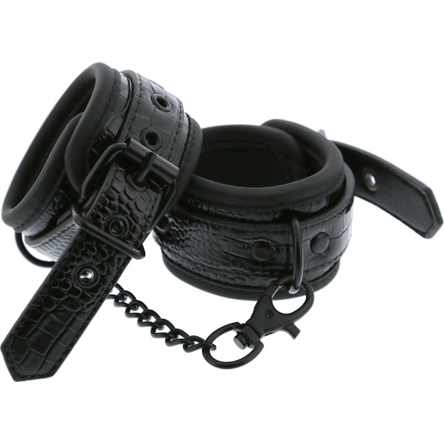 Черные наручники с цепочкой - Blaze