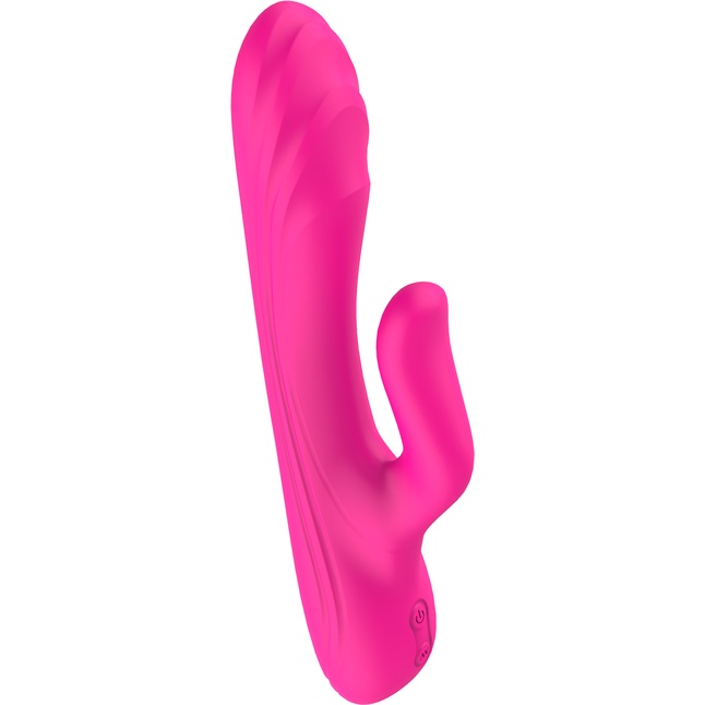 Ярко-розовый вибратор-кролик Flexible G-spot Vibe - 21 см - Vibes of Love. Фотография 3.