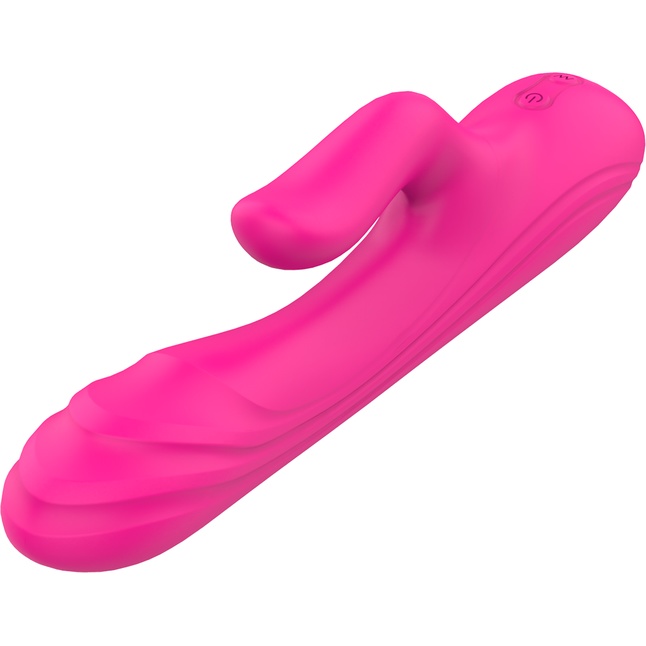 Ярко-розовый вибратор-кролик Flexible G-spot Vibe - 21 см - Vibes of Love. Фотография 4.