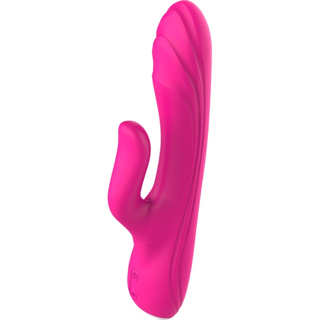 Ярко-розовый вибратор-кролик Flexible G-spot Vibe - 21 см - Vibes of Love