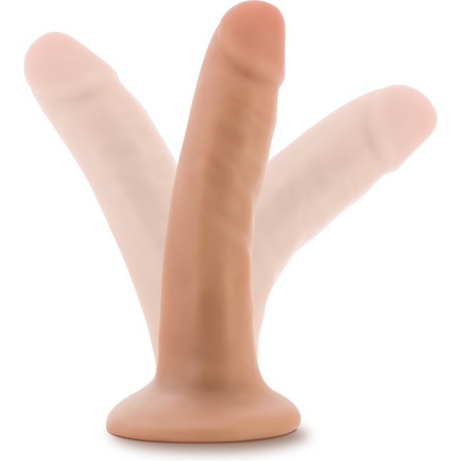 Телесный фаллоимитатор на присоске 5.5 Inch Cock With Suction Cup - 14 см - Dr. Skin. Фотография 2.