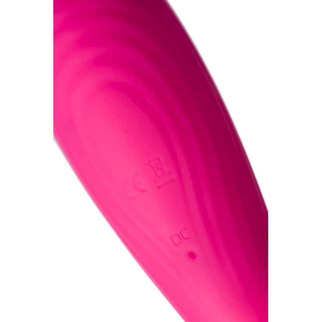 Ярко-розовый вибратор Danvi с вакуум-волновой стимуляцией. Фотография 13.