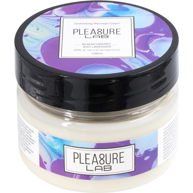 Массажный крем Pleasure Lab Enchanting с ароматом черной смородины и лаванды - 100 мл
