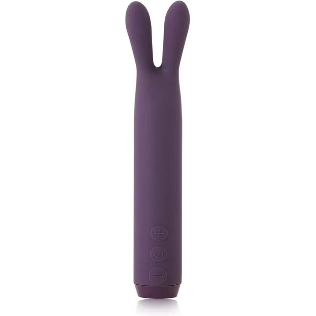 Фиолетовый вибратор с ушками Rabbit Bullet Vibrator - 8,9 см