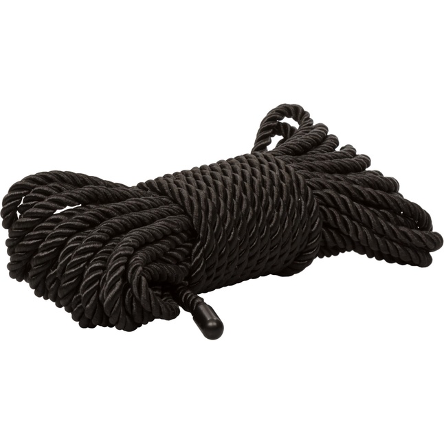 Черная веревка для бондажа BDSM Rope - 10 м - Scandal. Фотография 2.