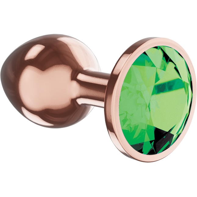 Пробка цвета розового золота с лаймовым кристаллом Diamond Emerald Shine S - 7,2 см - Diamond. Фотография 2.