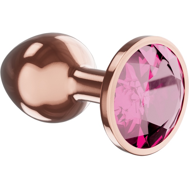 Пробка цвета розового золота с лиловым кристаллом Diamond Quartz Shine L - 8,3 см - Diamond. Фотография 2.