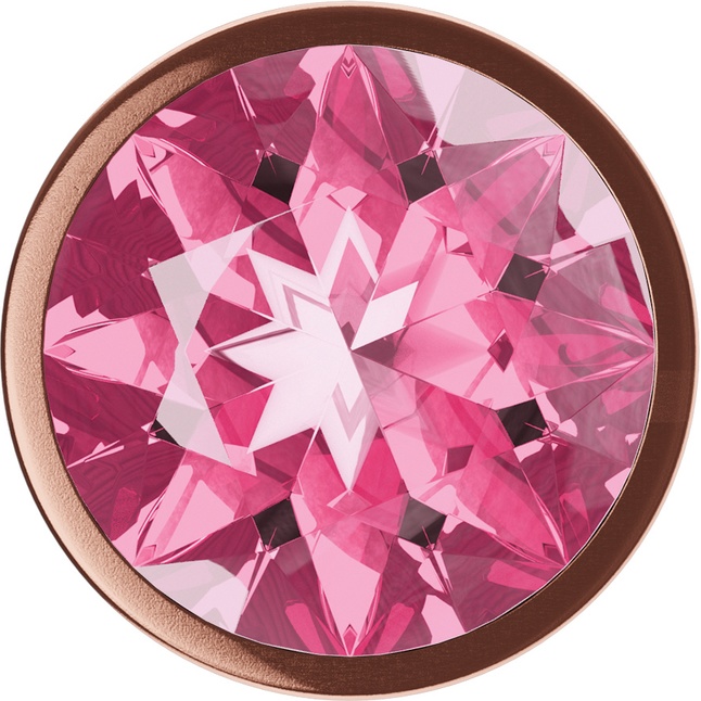 Пробка цвета розового золота с лиловым кристаллом Diamond Quartz Shine L - 8,3 см - Diamond. Фотография 3.