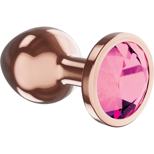 Пробка цвета розового золота с лиловым кристаллом Diamond Quartz Shine S - 7,2 см - Diamond. Фотография 2.