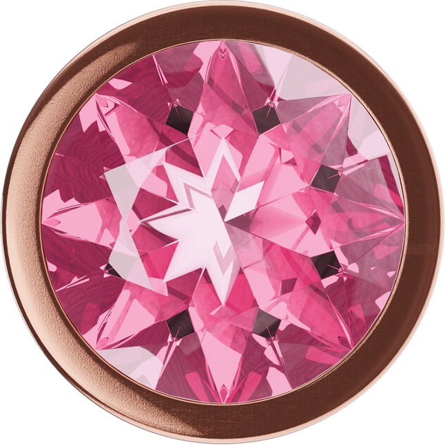 Пробка цвета розового золота с лиловым кристаллом Diamond Quartz Shine S - 7,2 см - Diamond. Фотография 3.