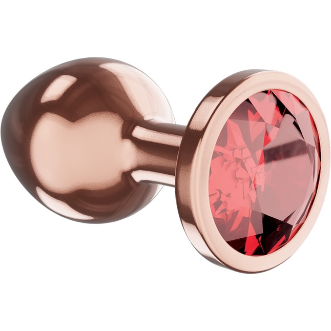Пробка цвета розового золота с малиновым кристаллом Diamond Ruby Shine S - 7,2 см - Diamond. Фотография 2.
