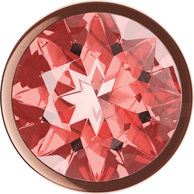 Пробка цвета розового золота с малиновым кристаллом Diamond Ruby Shine S - 7,2 см - Diamond. Фотография 3.