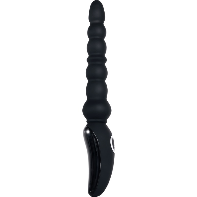 Черная анальная виброелочка Magic Stick - 22,6 см. Фотография 4.