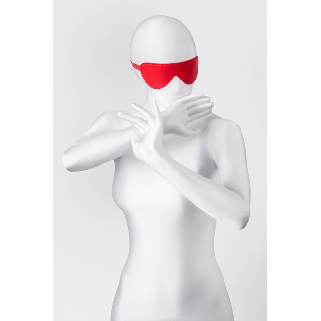 Красная маска Anonymo из искусственной кожи - Anonymo. Фотография 2.
