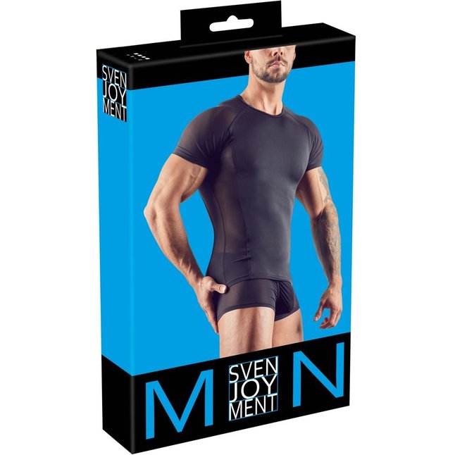 Мужская футболка с сетчатыми вставками по бокам - Svenjoyment underwear. Фотография 7.