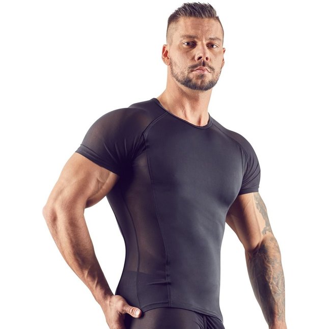 Мужская футболка с сетчатыми вставками по бокам - Svenjoyment underwear