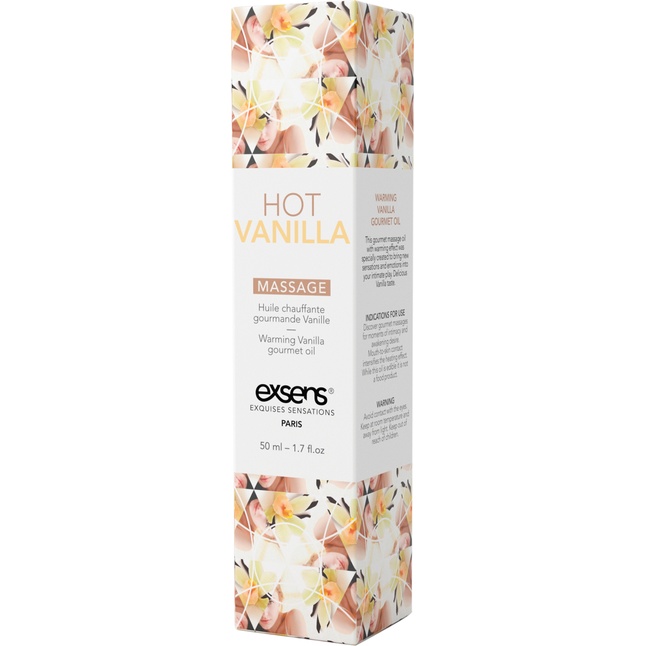Разогревающее массажное масло с ароматом ванили Gourmet Hot Vanilla - 50 мл. Фотография 3.