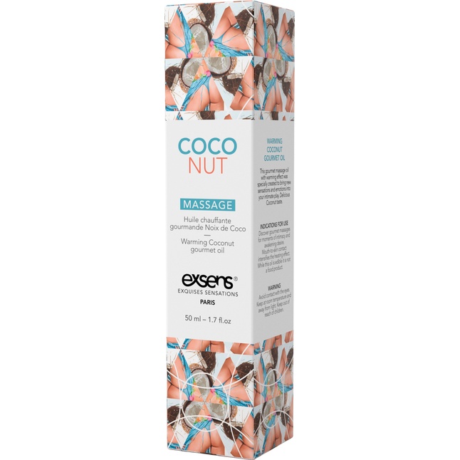 Разогревающее массажное масло с ароматом кокоса Gourmet Coconut - 50 мл. Фотография 3.