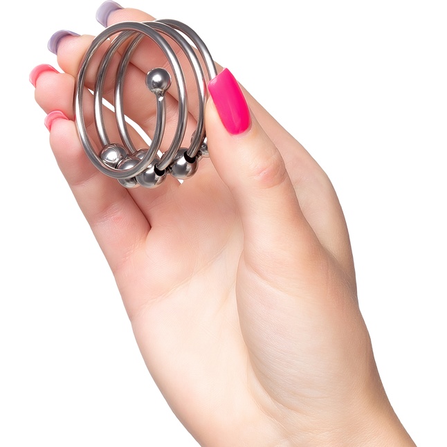 Большое металлическое кольцо под головку пениса - Metal. Фотография 2.