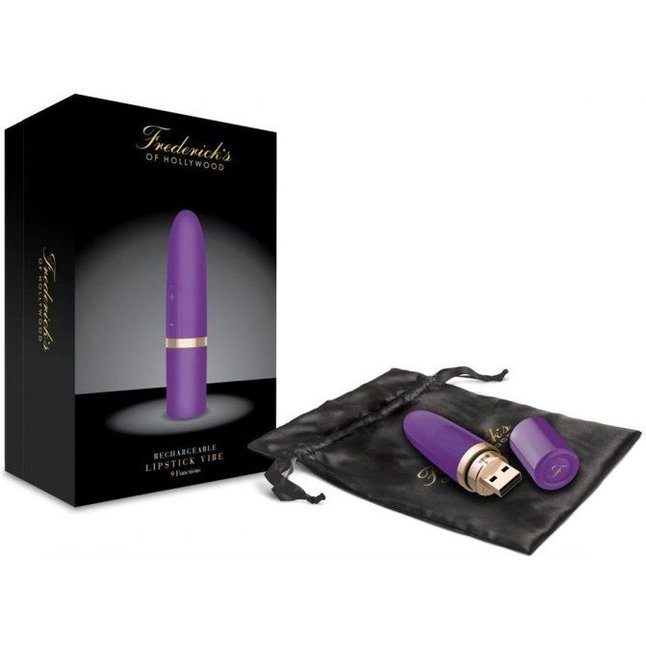 Фиолетовый перезаряжаемый вибростимулятор Lipstick Vibe. Фотография 3.