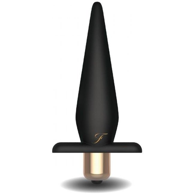 Черный анальный плаг Vibrating Butt Plug