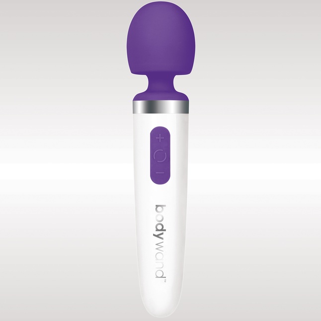 Фиолетово-белый перезаряжаемый жезловый вибратор Aqua Mini Rechargeable