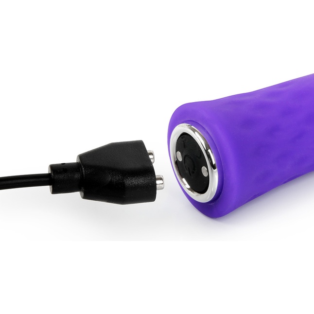 Фиолетовый вибростимулятор в форме зайчика - 10,5 см - COSMO ORGASM. Фотография 4.