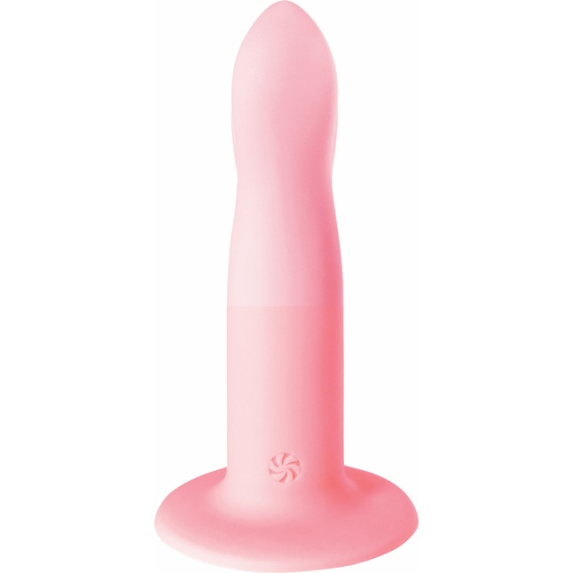 Розовый нереалистичный дилдо Stray - 16,6 см - Flow. Фотография 2.