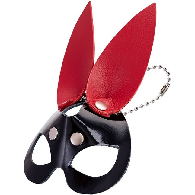 Кожаный брелок в виде маски зайчика - BDSM accessories. Фотография 5.