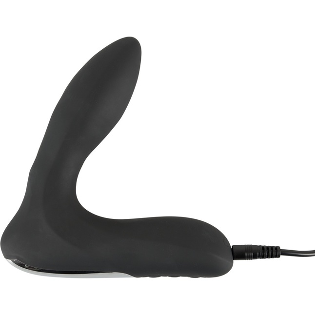 Черная анальная втулка с вибрацией и функцией расширения Inflatable Vibrating Prostate Plug. Фотография 6.
