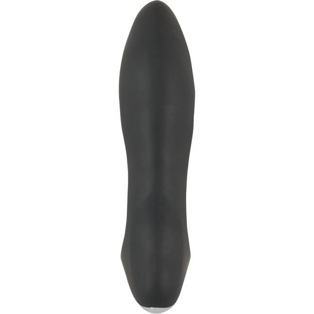 Черная анальная втулка с вибрацией и функцией расширения Inflatable Vibrating Prostate Plug. Фотография 10.