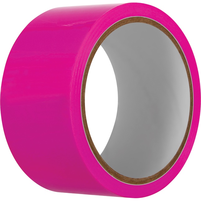 Розовая лента для бондажа Pink Bondage Tape - 20 м