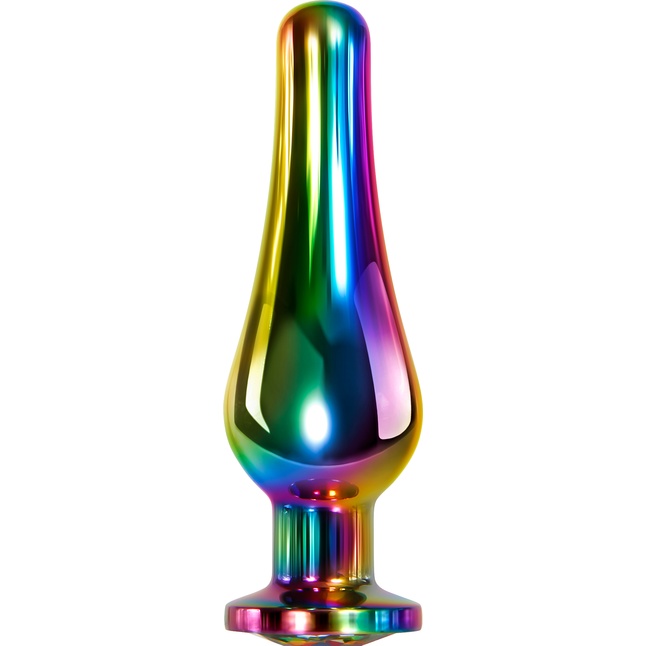 Радужная металлическая пробка Rainbow Metal Plug Medium - 11,1 см
