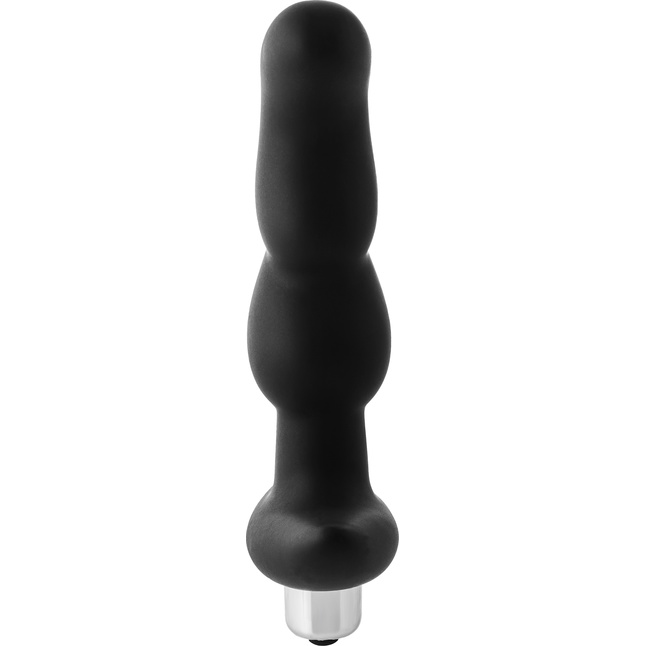Черная вибропробка для простаты FantASStic Vibrating Prostate Plug - 14,5 см - Fantasstic. Фотография 5.
