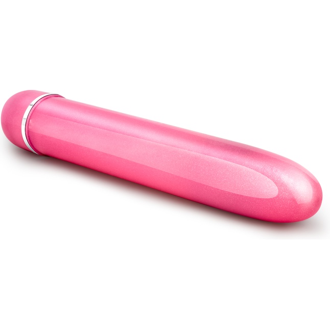 Розовый тонкий классический вибратор Slimline Vibe - 17,8 см - Sexy Things. Фотография 3.