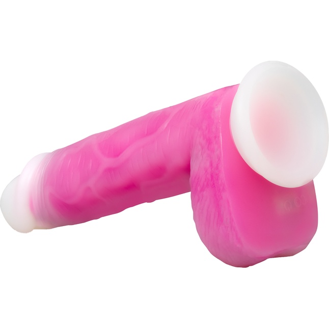 Розовый ротатор-реалистик Roxy 8 Inch Gyrating Dildo - 21,6 см - Neo Elite. Фотография 6.