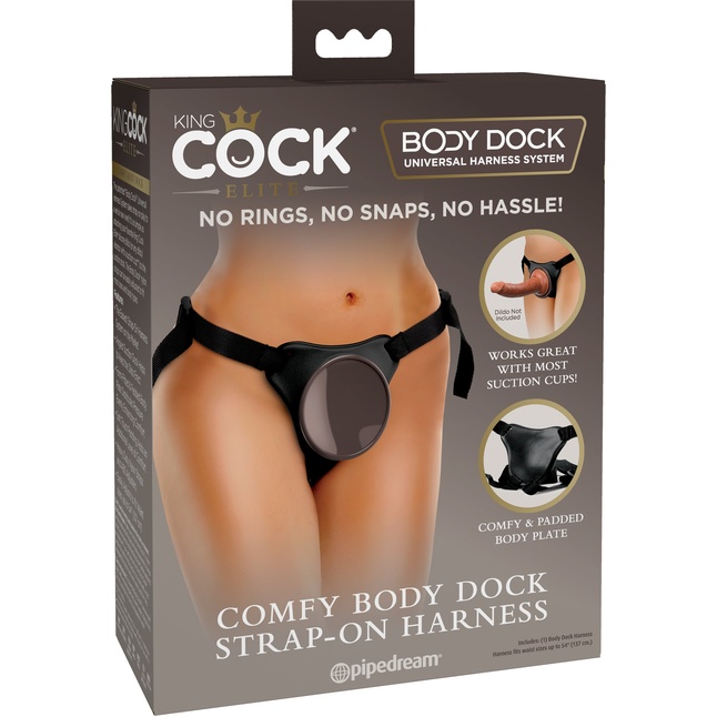 Трусы для фиксации насадок с присоской Comfy Body Dock Strap-On Harness - King Cock Elite. Фотография 2.