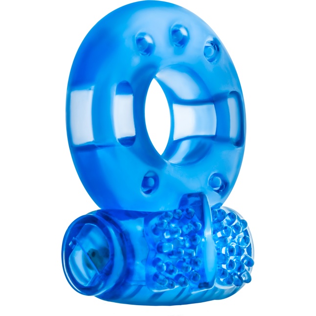 Голубое эрекционное виброкольцо Reusable Cock Ring - Stay Hard. Фотография 3.