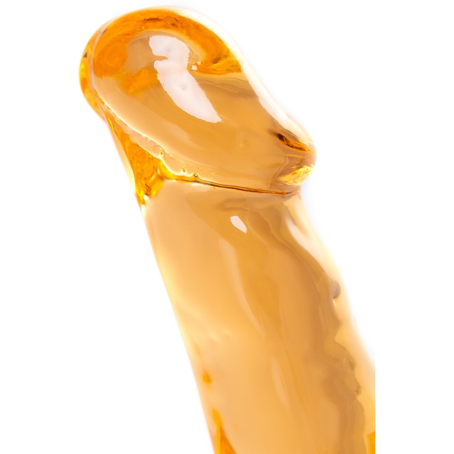 Оранжевый леденец в форме пениса со вкусом аморетто. Фотография 6.