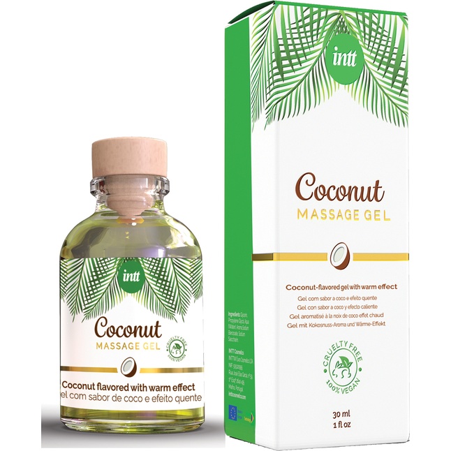Массажный гель с ароматом кокоса Coconut - 30 мл