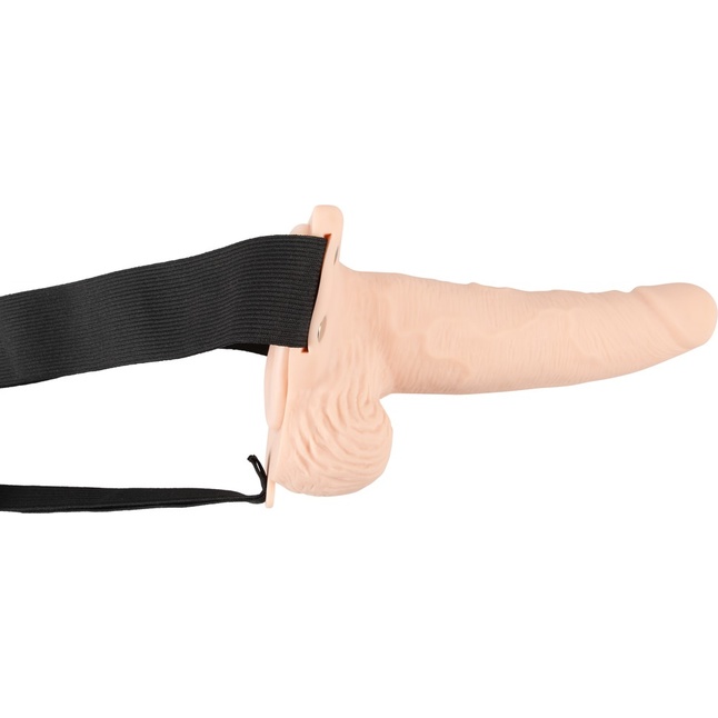 Полый страпон с вибрацией Vibrating Strap-On Sleeve - 17,5 см - You2Toys. Фотография 5.